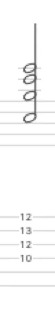 c dur noten und Tabulatur 7