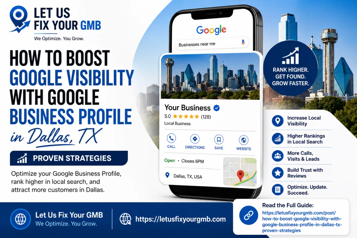 Dallas GMB Marketing Letusfixyourgmb