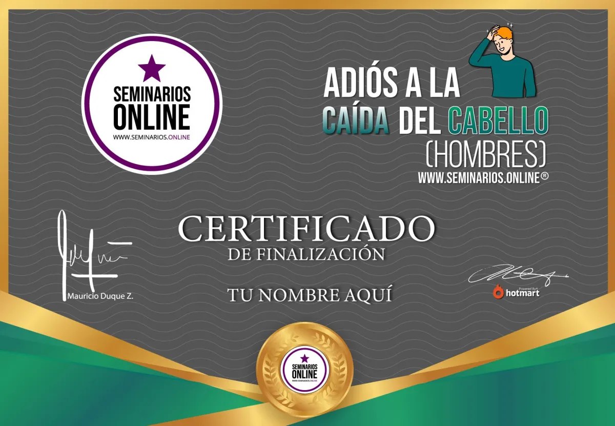 Adiós a la caída del cabello (hombres)