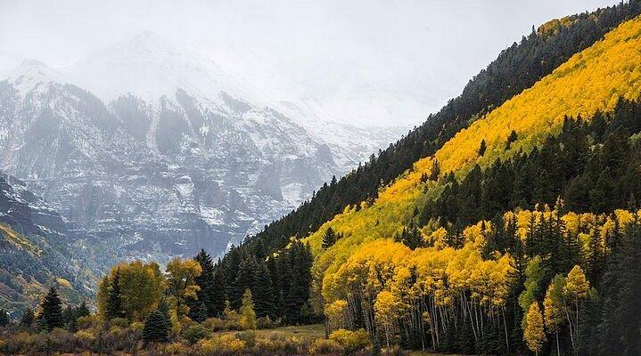 Elevated composite deck overlooking foothills in Green Mountain Lakewood