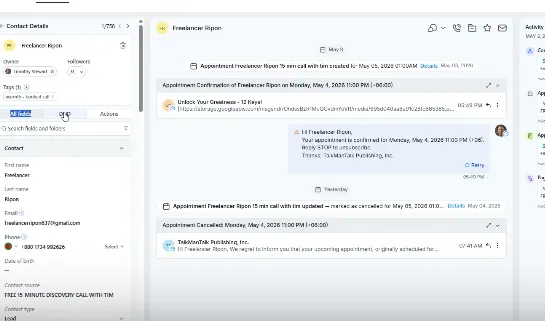 Set Up Contact Automations in Dashboard