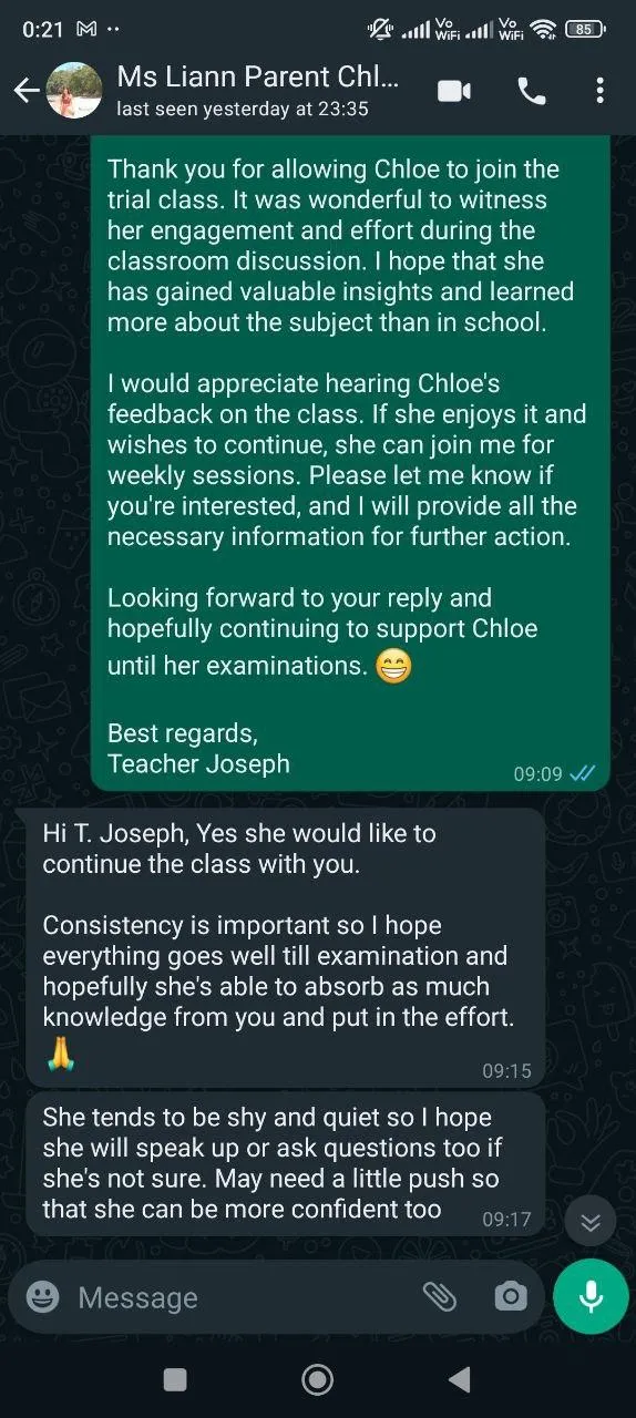 IGCSE Chemistry Online Specialist - Teacher Joseph Kuan