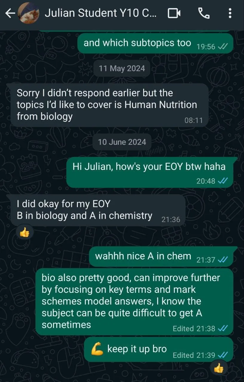 IGCSE Chemistry Online Specialist - Teacher Joseph Kuan