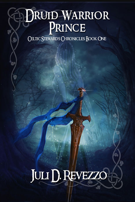 Druid Warrior Prince by Juli D. Revezzo, romantasy, Celtic romance, Medieval romance, Druid romance, forced marriage,  world ending romance,