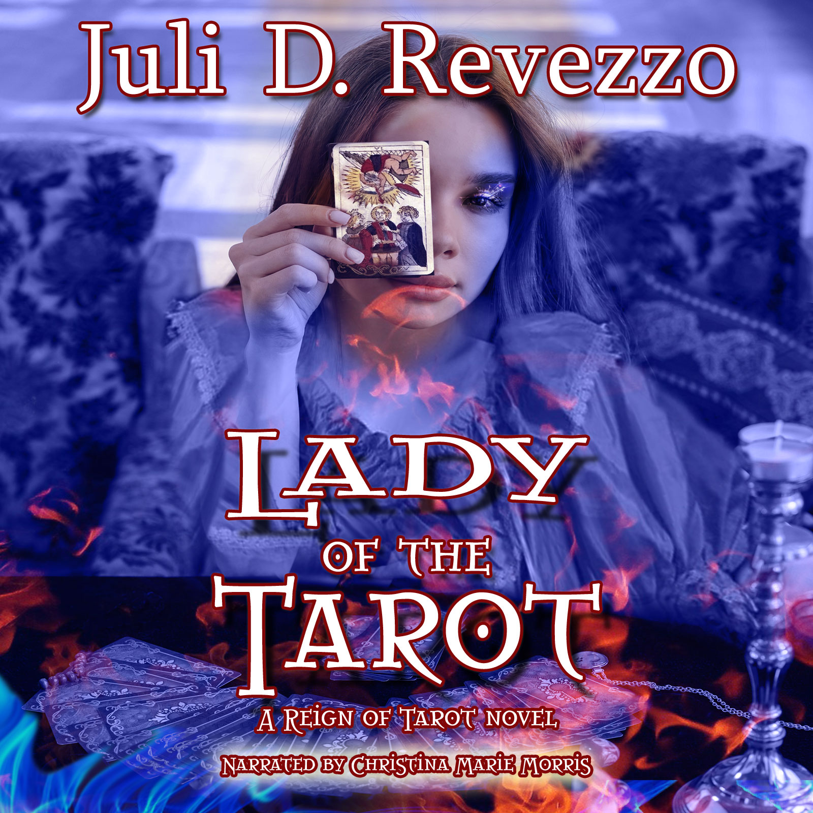 Lady of the Tarot by Juli D. Revezzo, Audiobook narrated by Christina Marie Morris, Gothic romance, Gothic fantasy romance