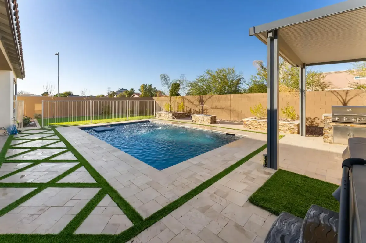 a large body of water surrounded by a lush green forest