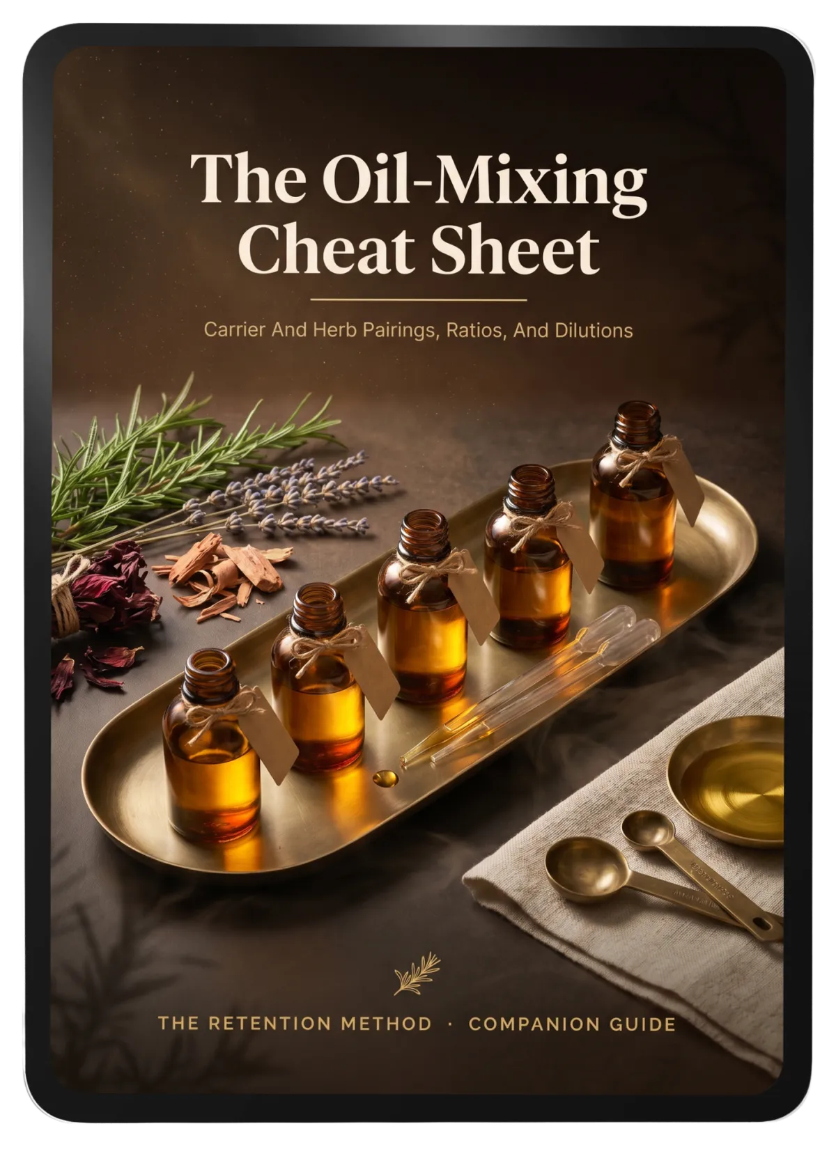 Bonus 1 The Oil Mixing Cheat Sheet