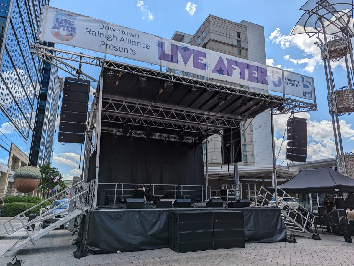Stage Rental in Raleigh, NC | GSF Productions
