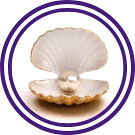 Open shell with pearl representing valuable gospel insights
