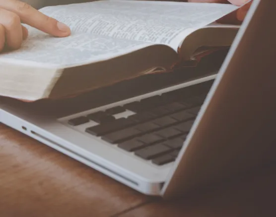 Tablet and laptop for scripture study