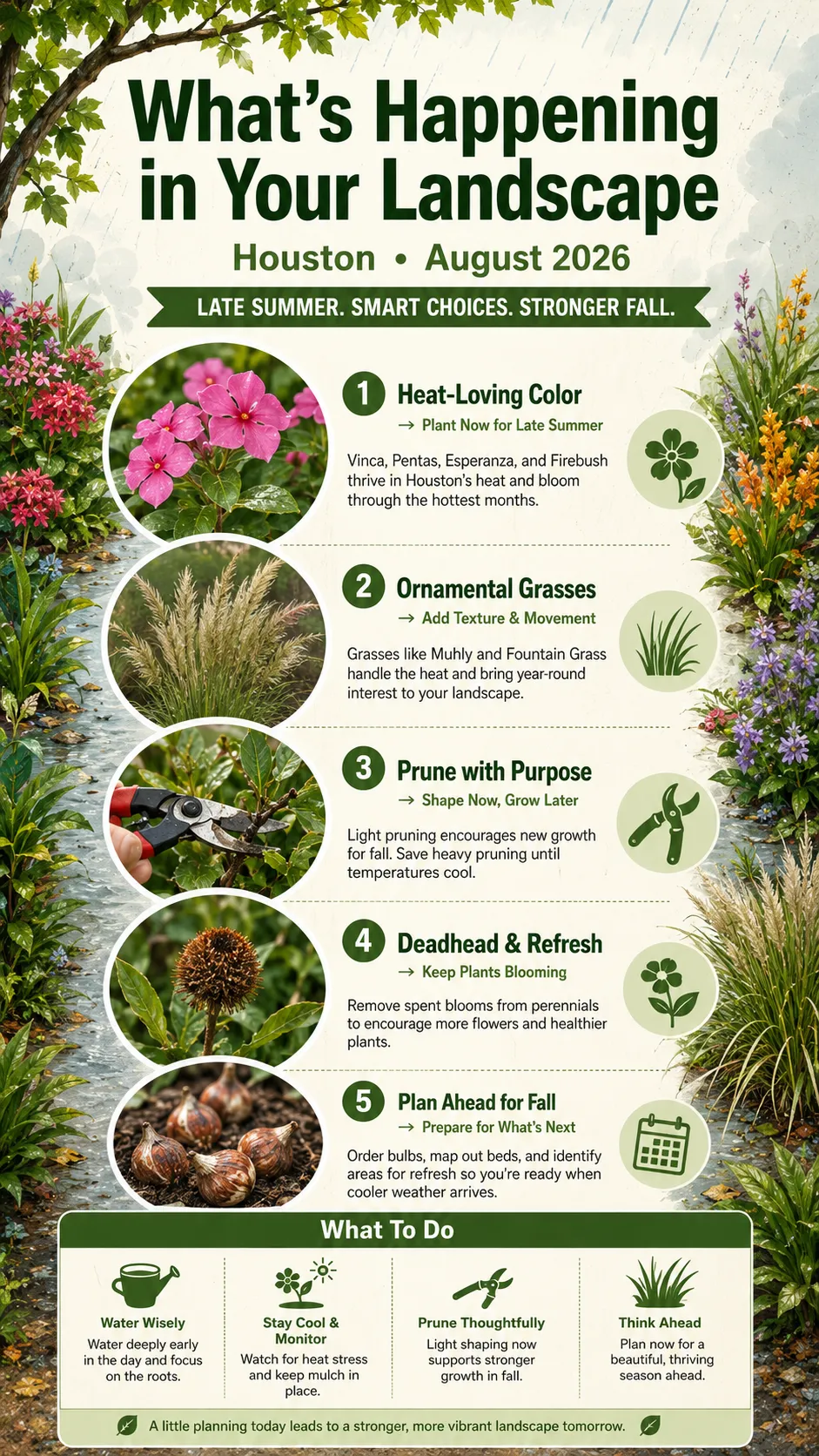 info graphic about what's happening in your yard July 2026