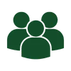 Community group icon representing helping others find a trusted landscaping company