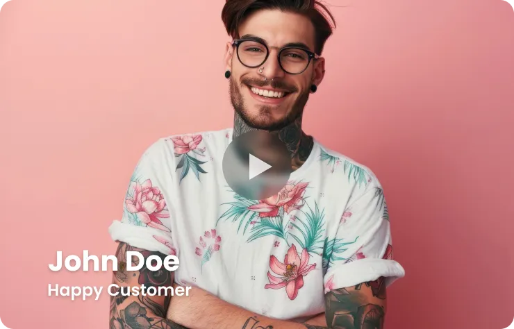 Smiling man representing digital marketing success at Aldus Local