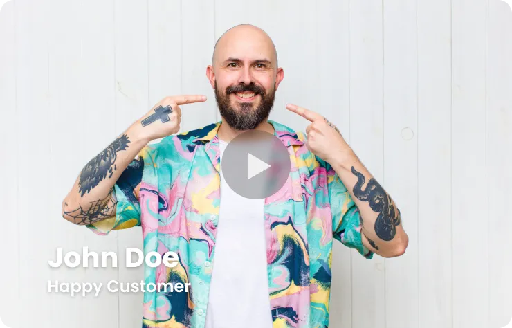 Smiling man with tattoos promotes Aldus Local digital marketing