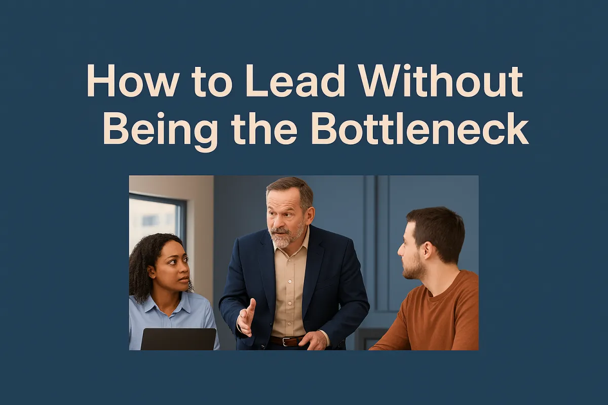 How to Lead Without Being the Bottleneck