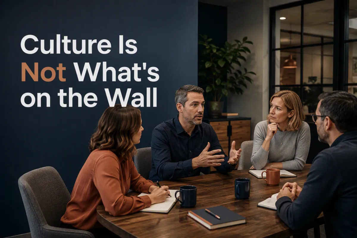 Culture Is Not What's on the Wall
