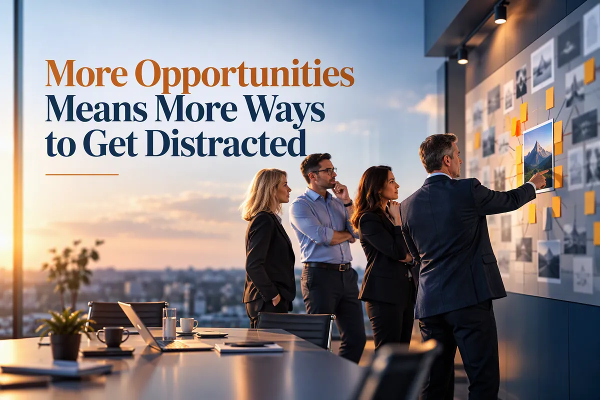 More Opportunities Means More Ways to Get Distracted