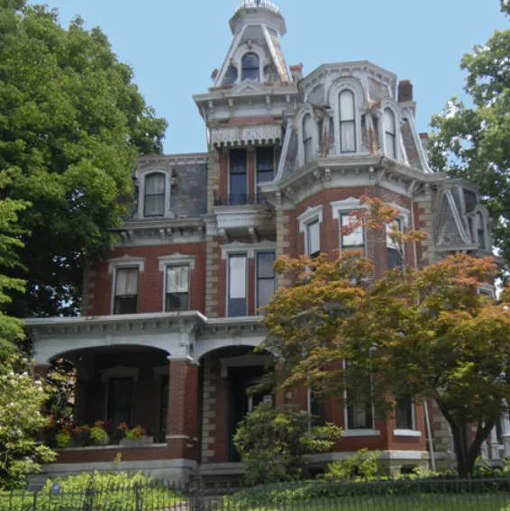 historic house in julia ann square historic district in parkersburg wv