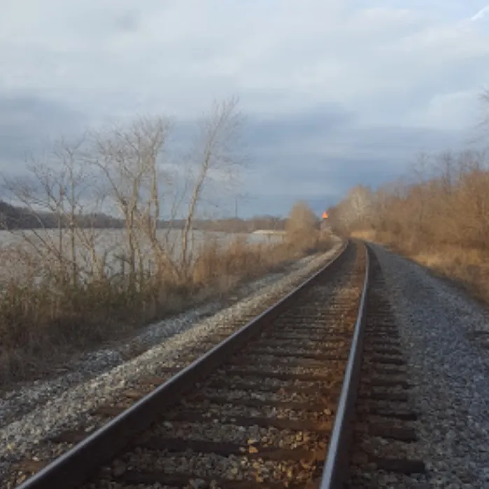 railroad tracks in a washinton WV park