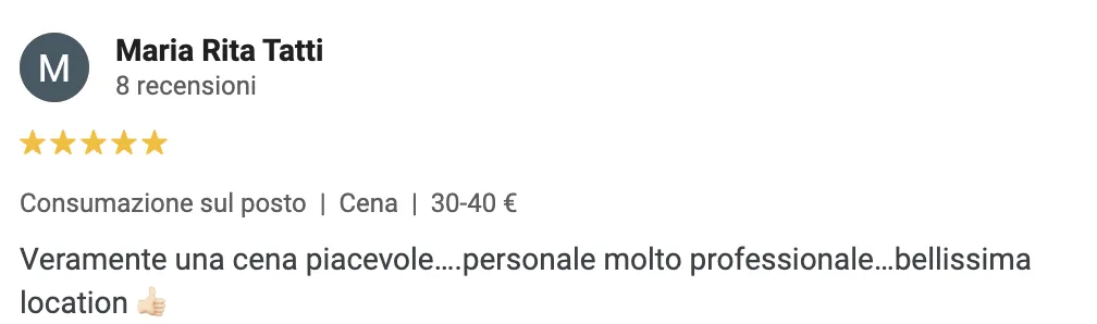 Recensione positiva su Loddo Bistrò
