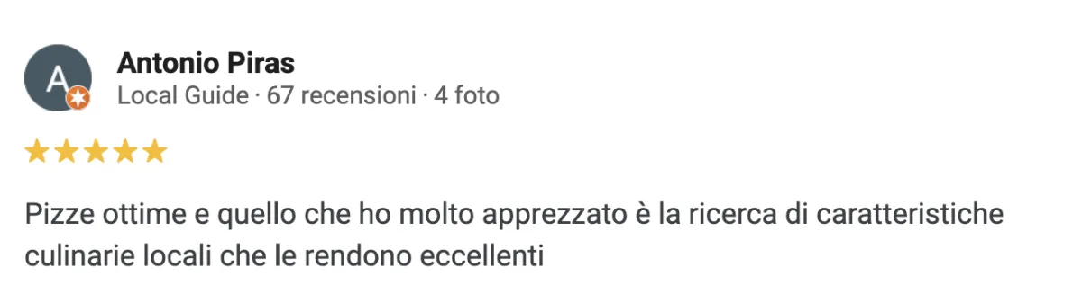 Recensione positiva su Loddo Bistrò