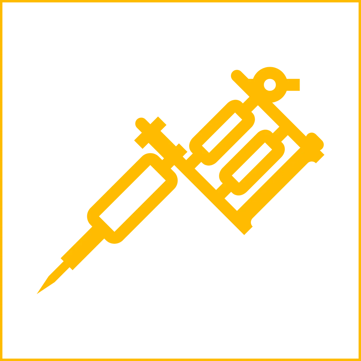 Tattoo machine icon for custom tattoo designs