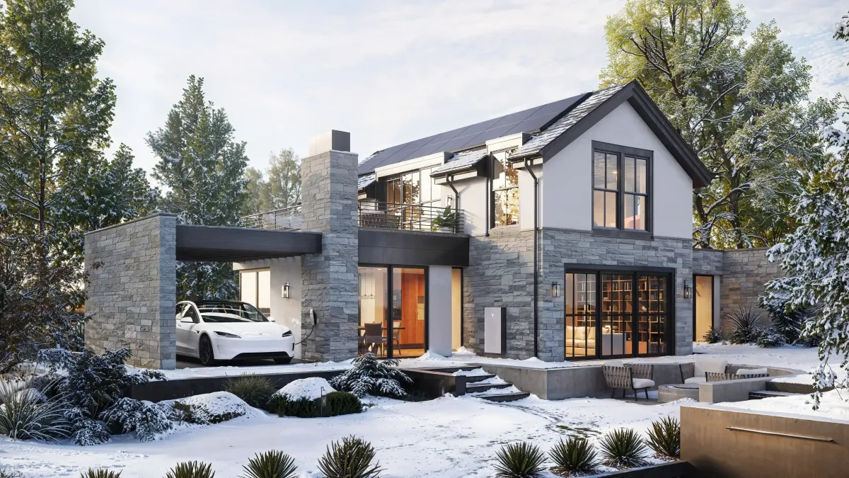 Tesla Powerwall battery system installed on new home in Eagle Mountain Utah with 30% instant rebate savings from Ask Solar Mike, Utah’s top Tesla-certified installer for Powerwall, Solar Panels & Solar Roof