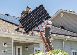 Risk-free Tesla Solar system with panels and Powerwall installed on peaceful home in Palmyra Utah showing 30% instant rebate savings from Ask Solar Mike, Utah’s leading Tesla-certified installer for full solar systems