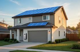 Premium Tesla Solar Roof with sleek black tiles beautifully installed on a luxurious Spanish Fork home featuring modern architecture and scenic Utah Valley mountain views