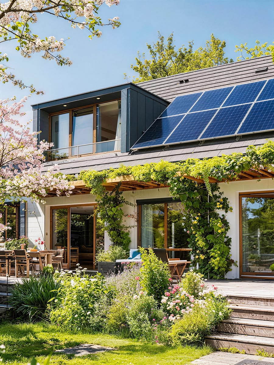 Luxurious Layton home featuring sleek black 2026 Tesla Solar Panels alongside an elegant premium Tesla Solar Roof with sophisticated modern architecture and stunning mountain backdrop
