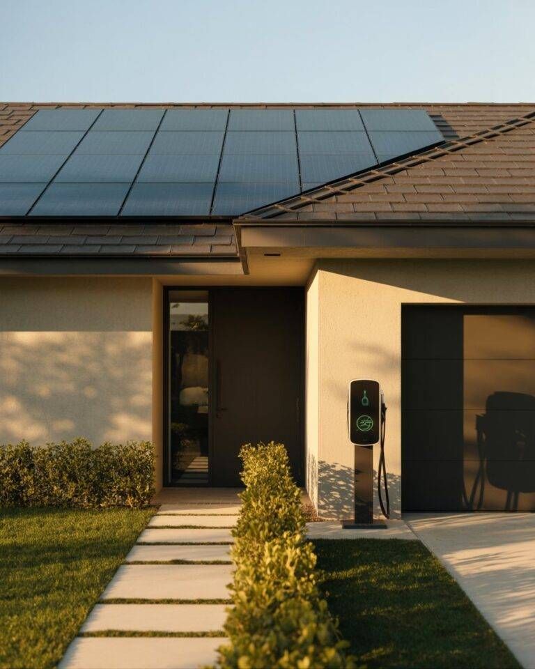 Elegant Salt Lake City estate featuring new 2026 Tesla Solar Panels in sleek black design and premium Tesla Solar Roof, 30% instant rebates expire July 4 2026