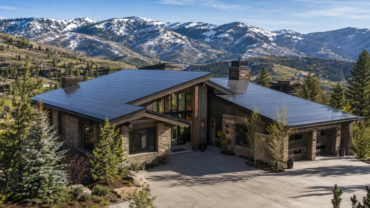 Tesla Solar Roof on a Park City mountain home