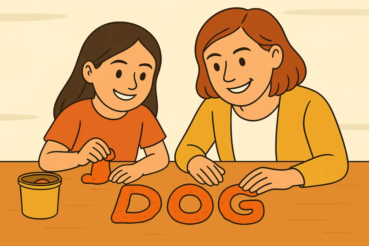 Use playdough to shape letters or numbers. It is more engaging than writing on paper, and it helps create stronger, more lasting memories. 