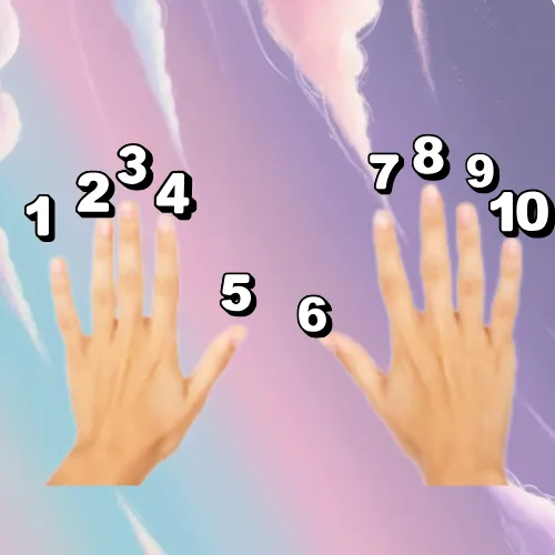 The finger rule for the 9x tables
