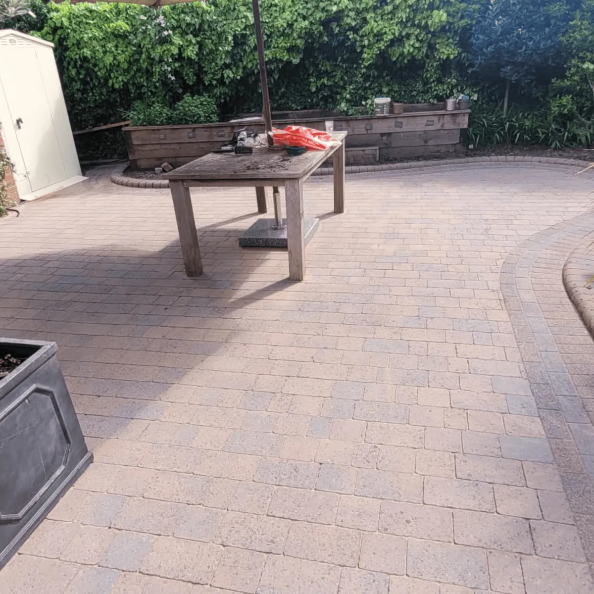 A patio in Cardiff that we jet washed