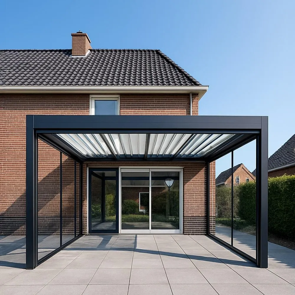 Moderne aluminium terrasoverkapping – leadgeneratie verandabedrijven Orisen Media