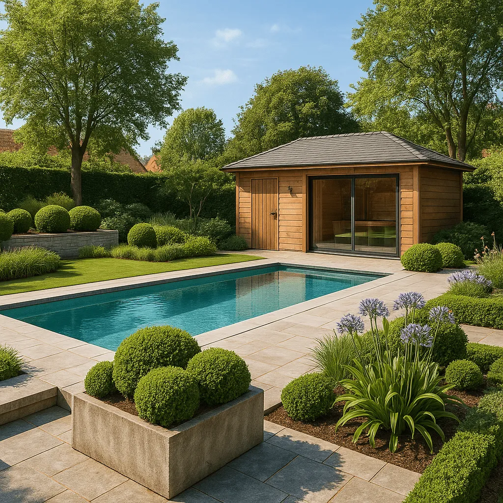 Tuinproject met moderne aanleg – leadgeneratie hoveniers Orisen Media