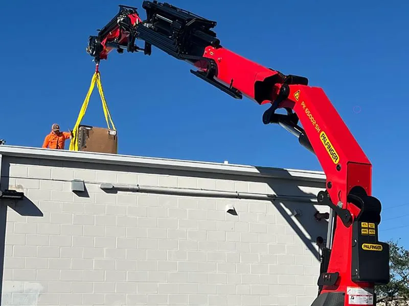 HVAC Installation Crane Rental