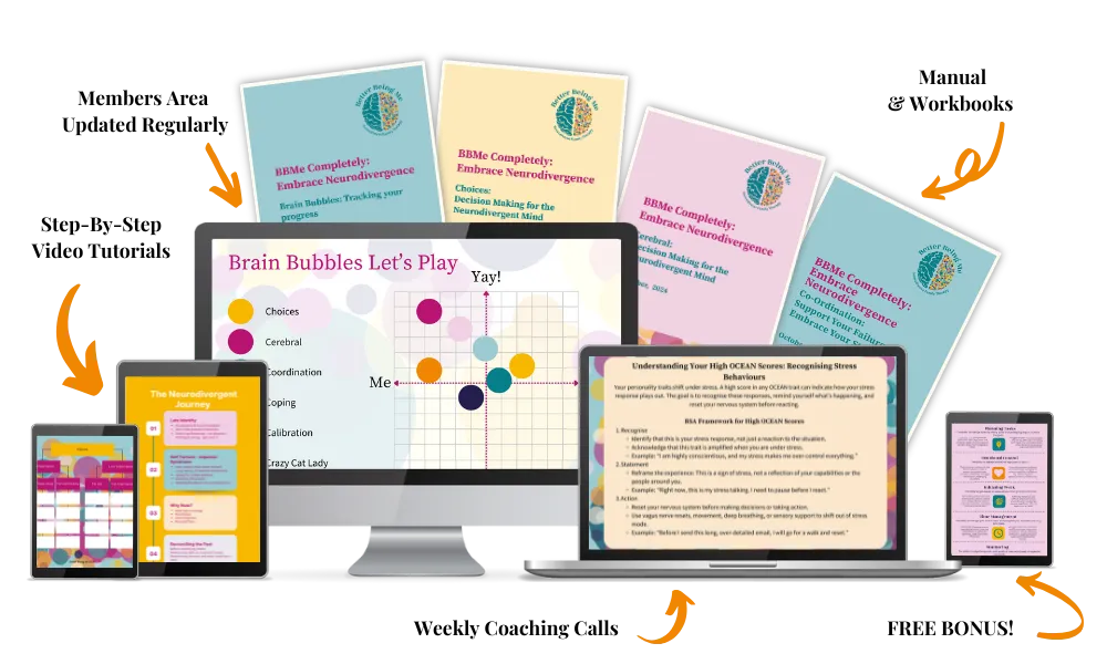 A Brain Bubbles lesson inside the course portal