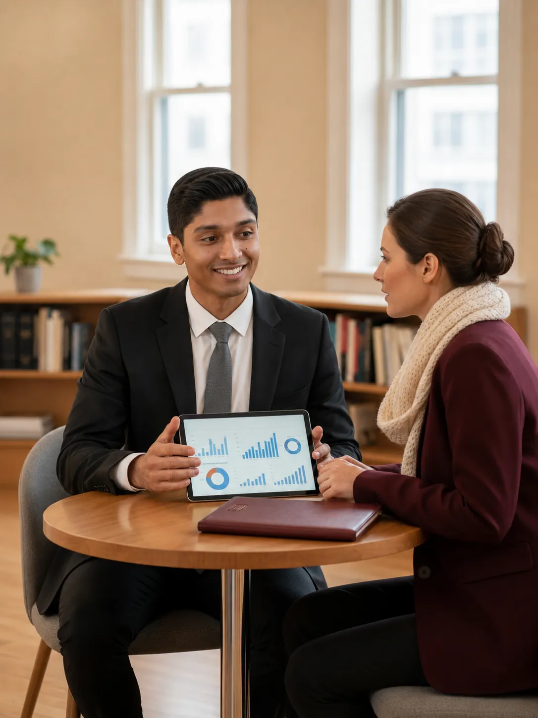 Investor reviewing a fix and flip financing scenario with an advisor