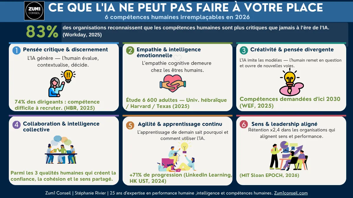 6 compétences humaines que l'IA ne remplacera pas