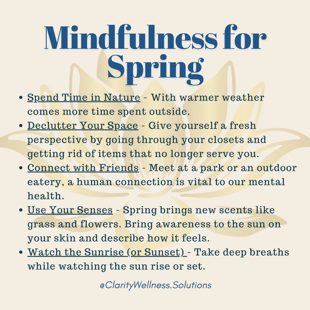 mindfulness for spring tips