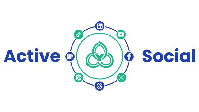 Active Social Logo - Build your business without being stuck on social media. 
