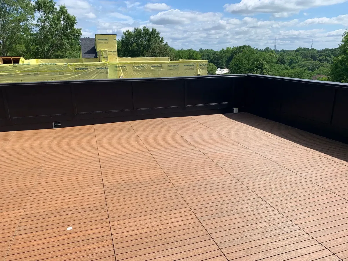 Flat Rooftop Decking in Charlotte, NC