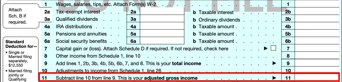 Form 1040 Tax Return