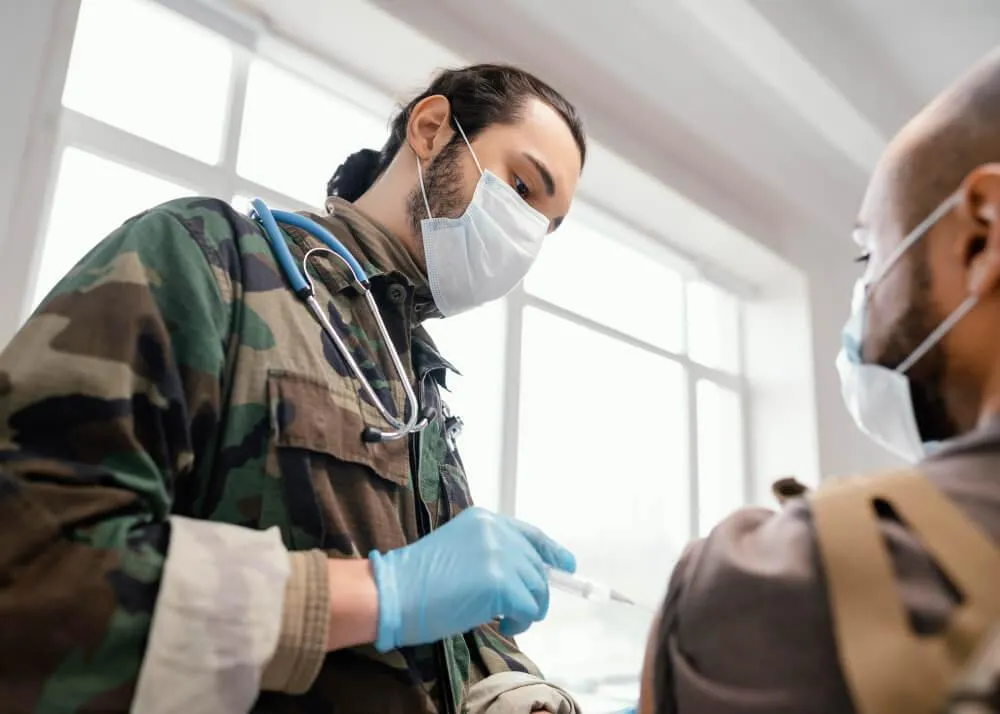 Veteran Medic treating others