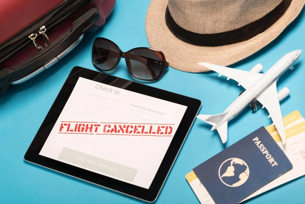 Flight cancellation notification