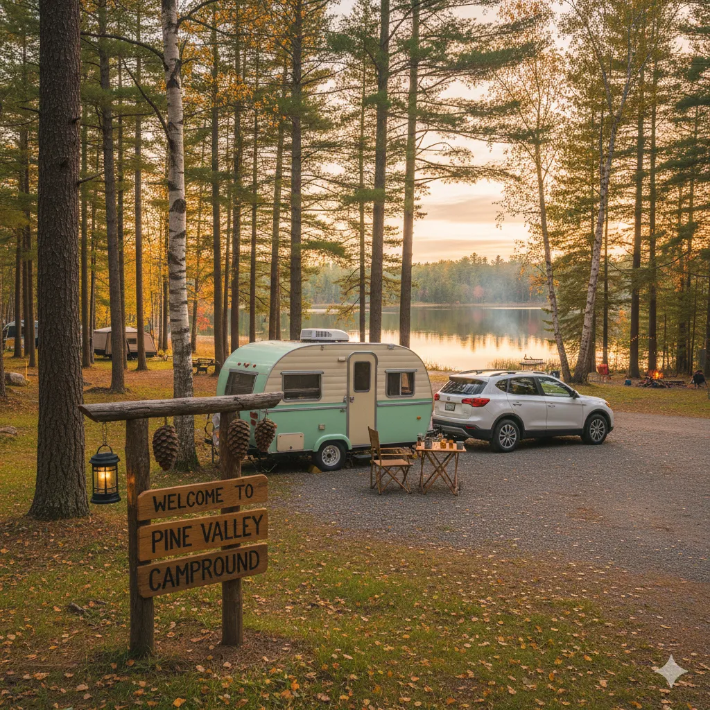 City skyline at dusk with dark blue sky.