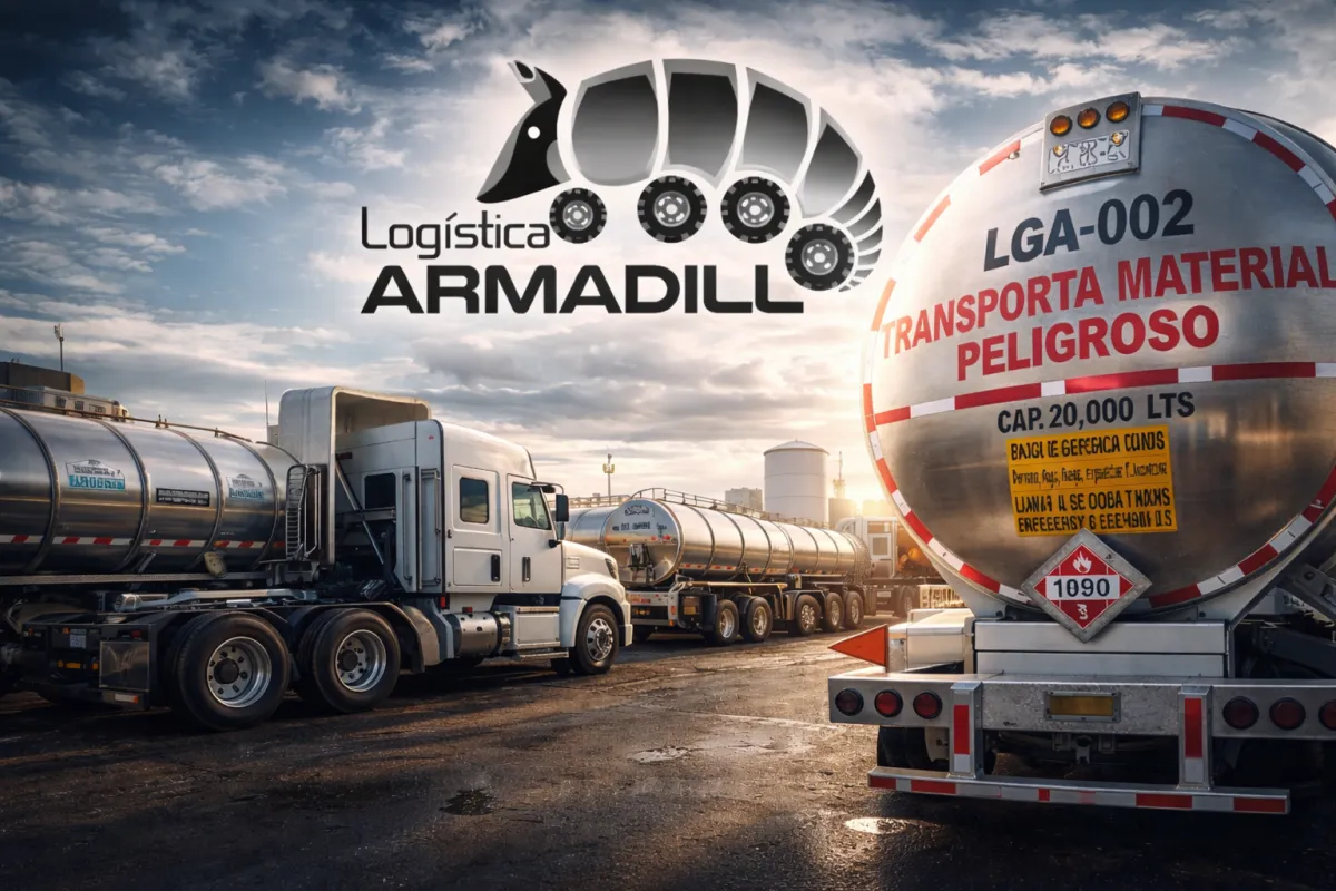 Camión de logística terrestre