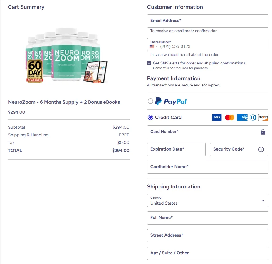 NeuroZoom supplement 